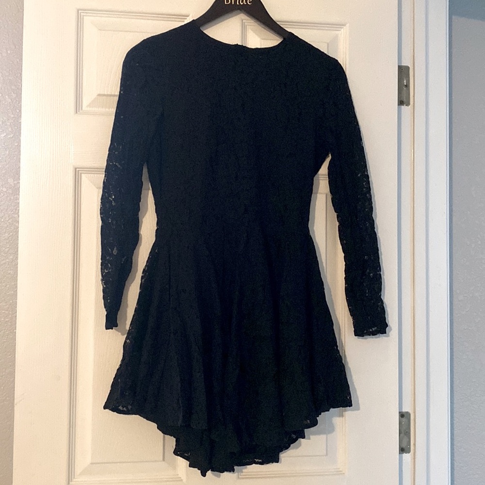Black lace dress